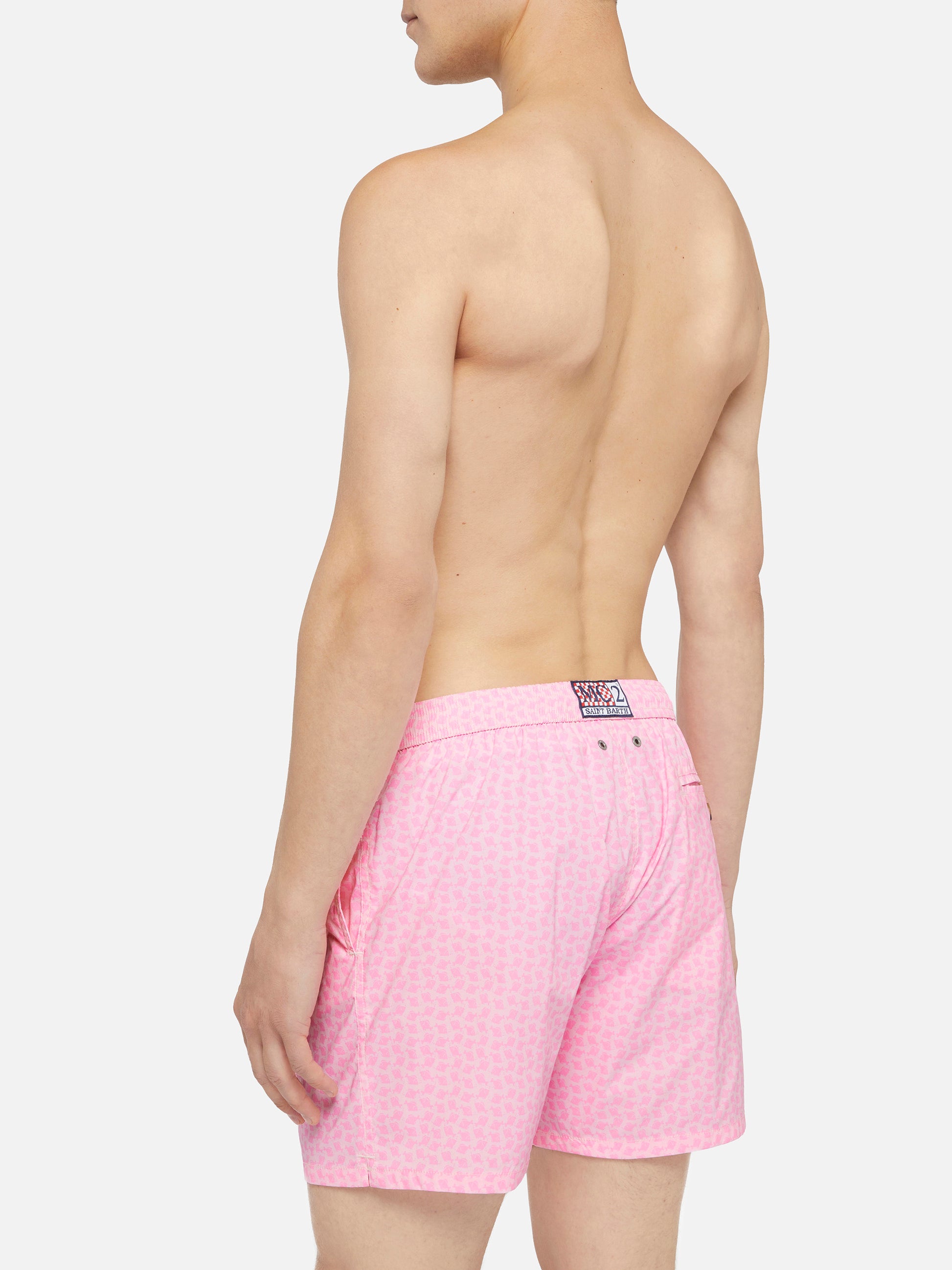 Comfort Light swim shorts with fish print - MC2 Saint Barth