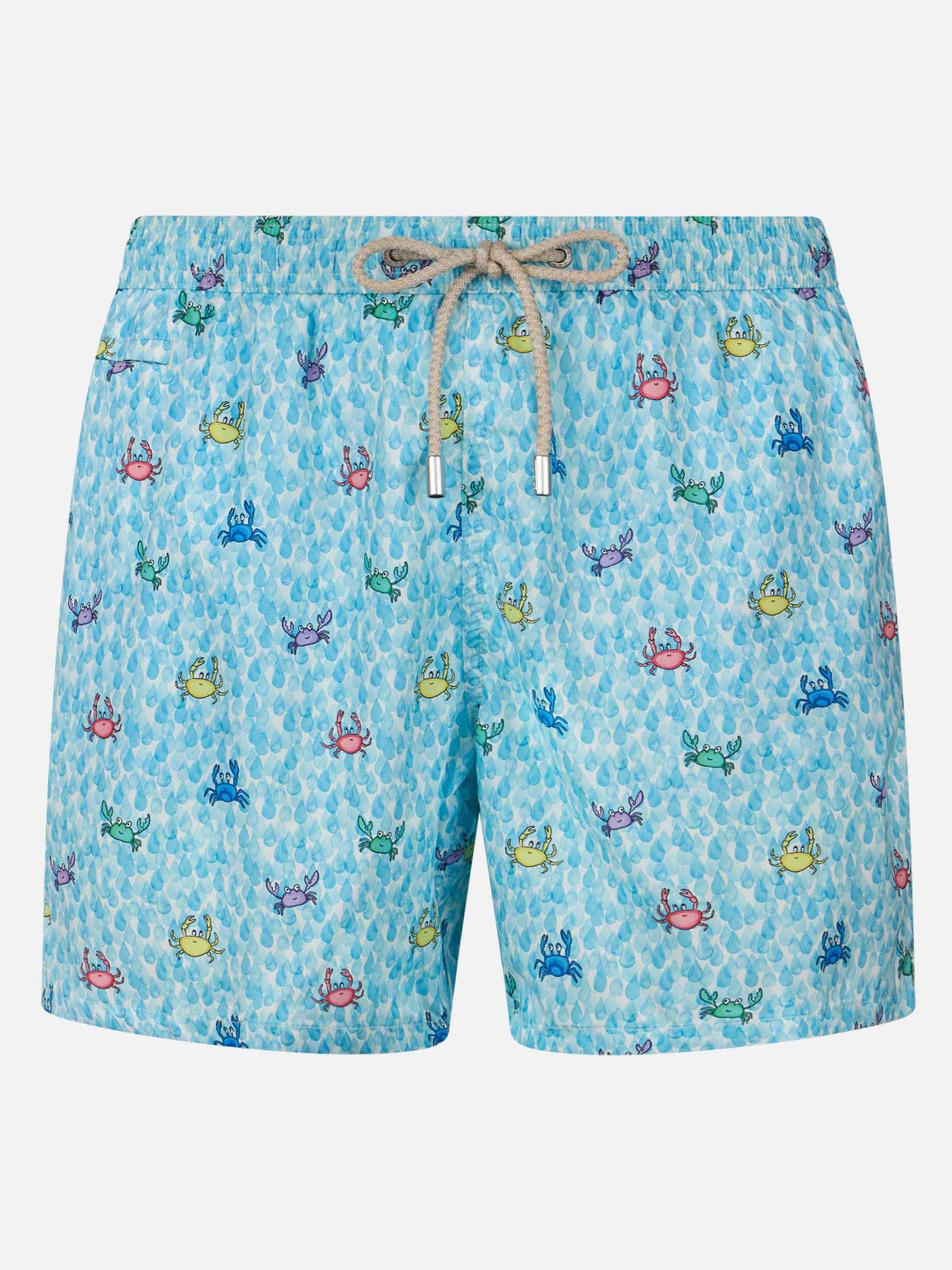 Comfort Light Badeshorts mit Krabben-Print