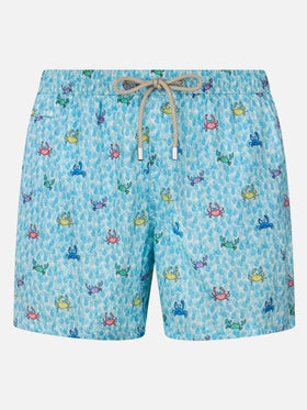 Comfort Light Badeshorts mit Krabben-Print