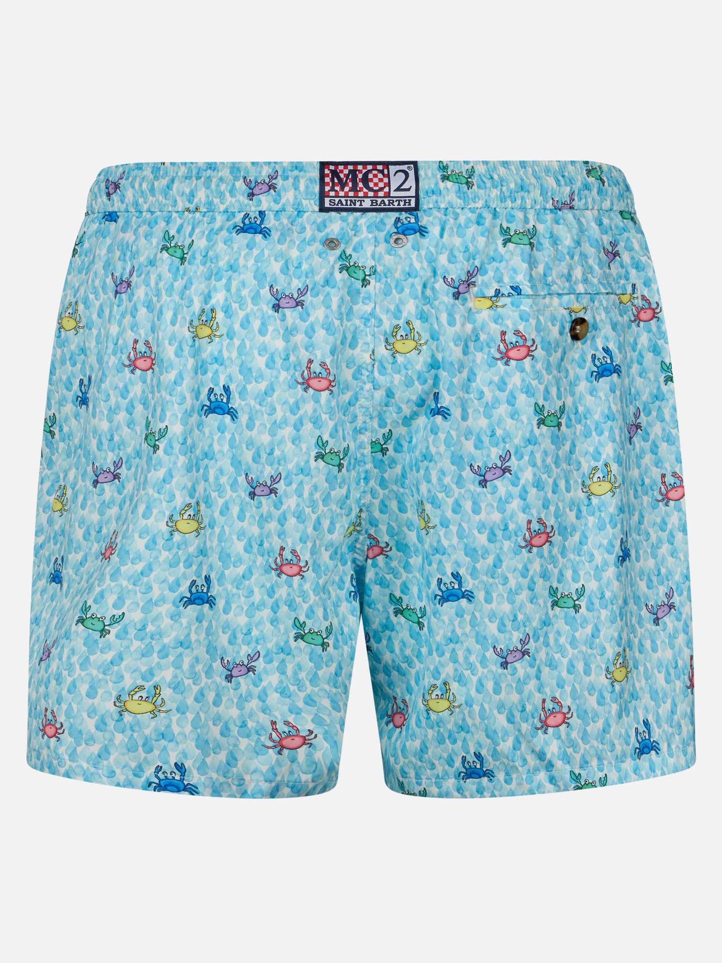 Comfort Light Badeshorts mit Krabben-Print