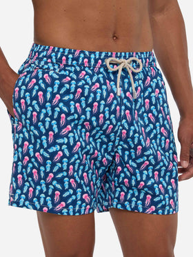 Badeshorts Comfort Light mit Quallen-Print