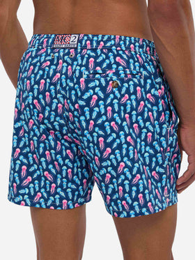 Badeshorts Comfort Light mit Quallen-Print