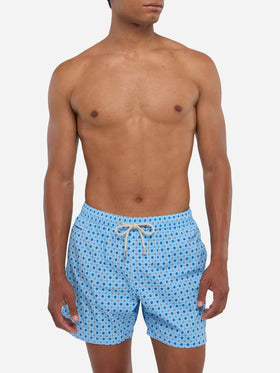 Comfort Light swim shorts with micro tie print