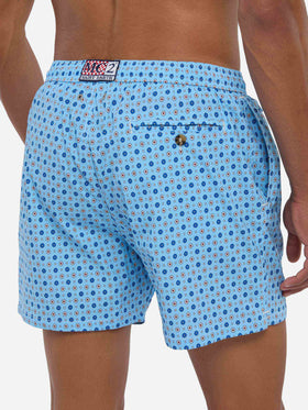 Comfort Light swim shorts with micro tie print