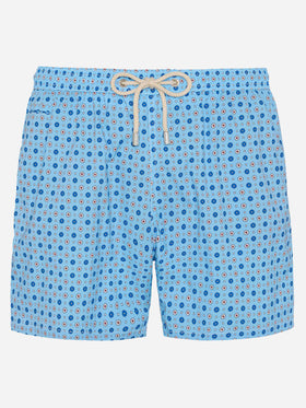 Comfort Light swim shorts with micro tie print