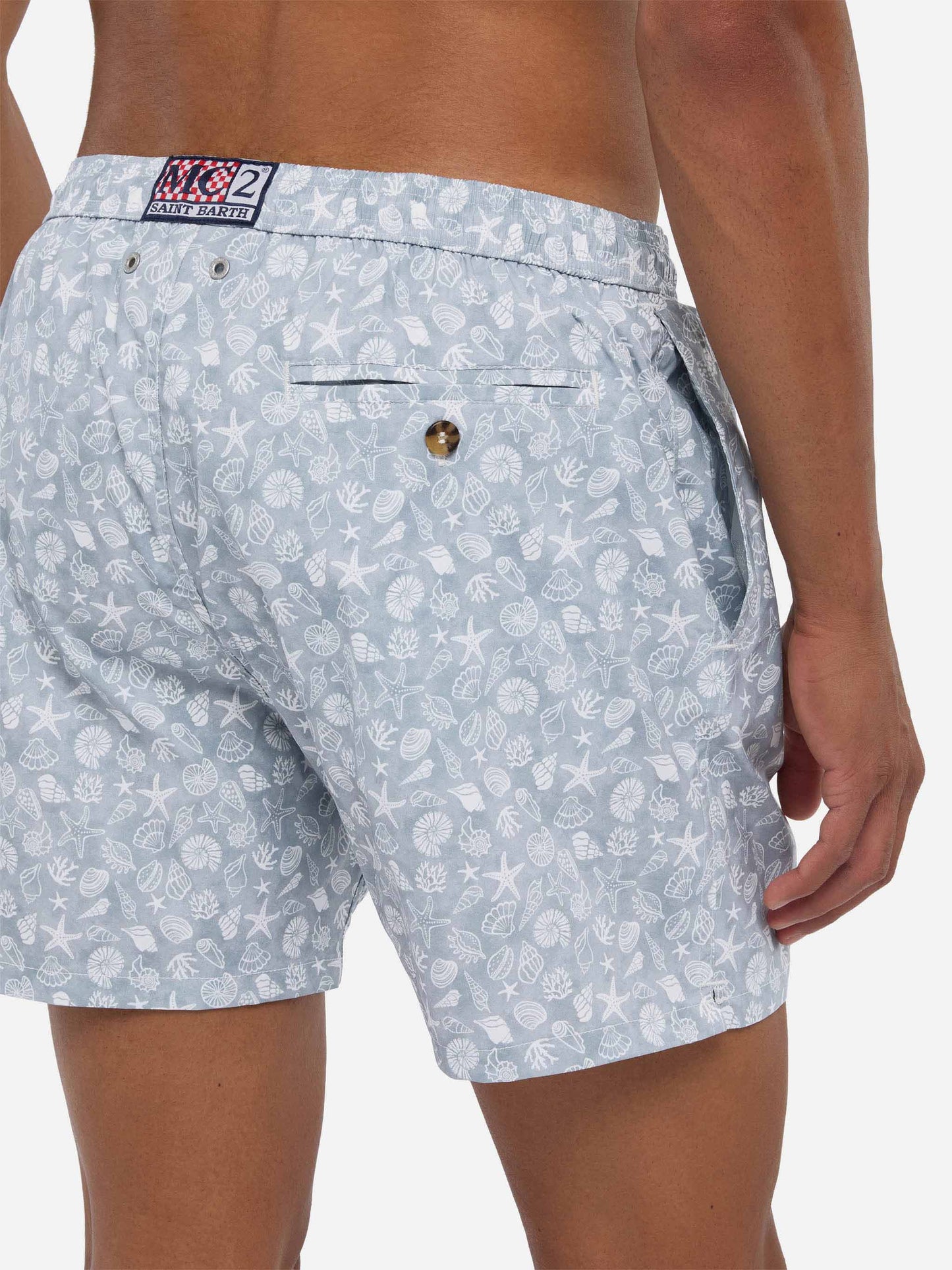 Comfort Light swim shorts with shells print
