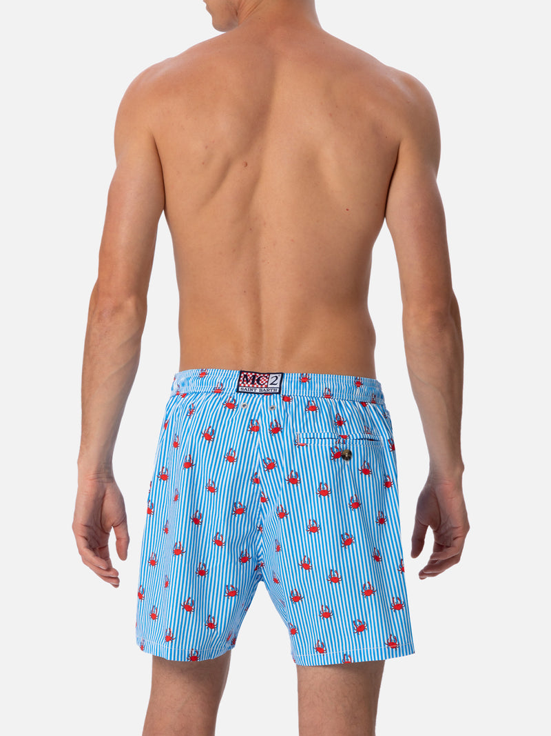 Man Comfort Light swim shorts with crabs print