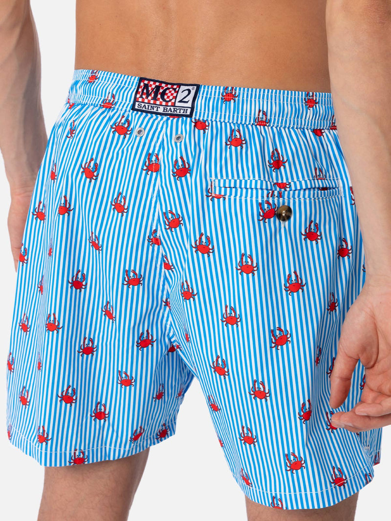 Man Comfort Light swim shorts with crabs print