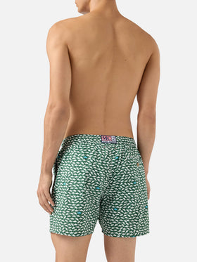 Comfort Light swim shorts with sharks print