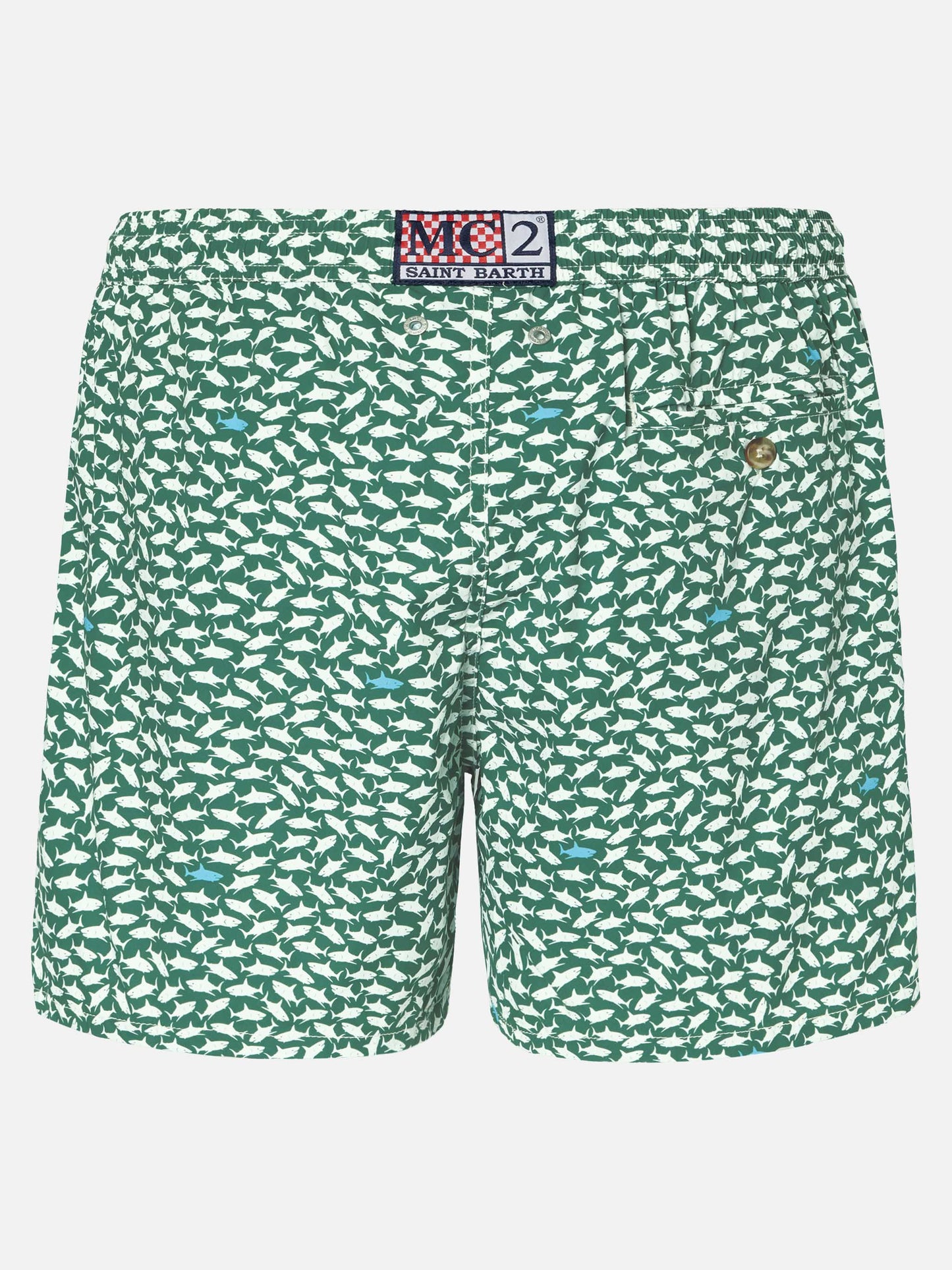 Comfort Light swim shorts with sharks print