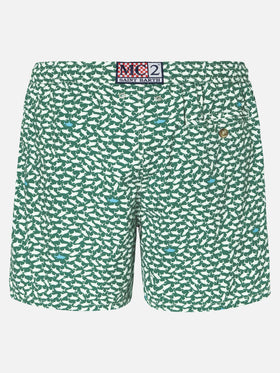 Comfort Light swim shorts with sharks print