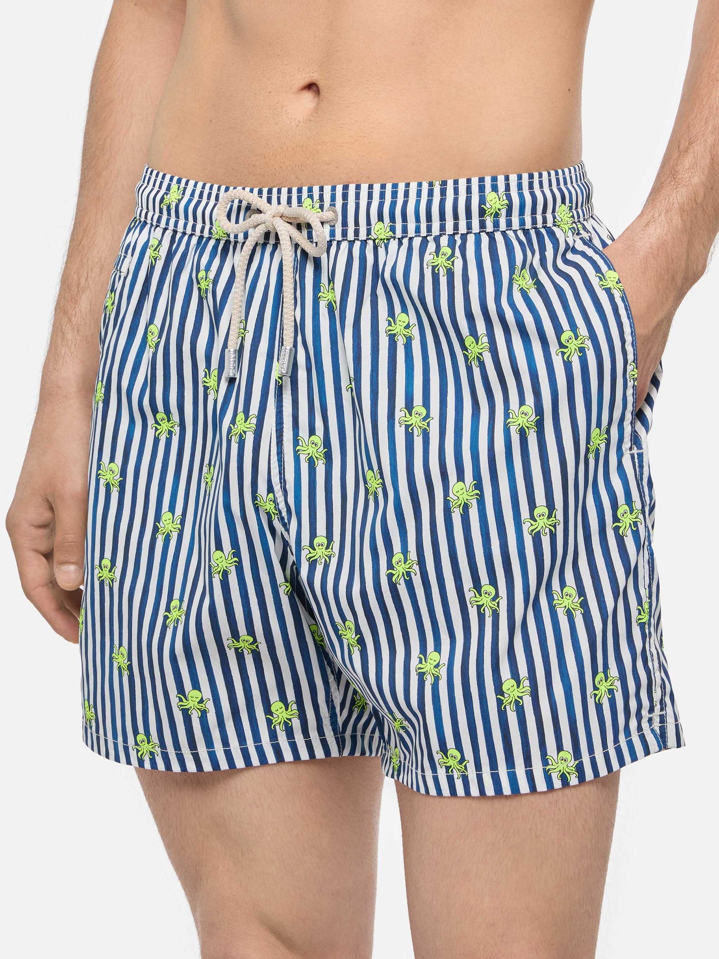 Comfort Light swim shorts with octopus print - MC2 Saint Barth
