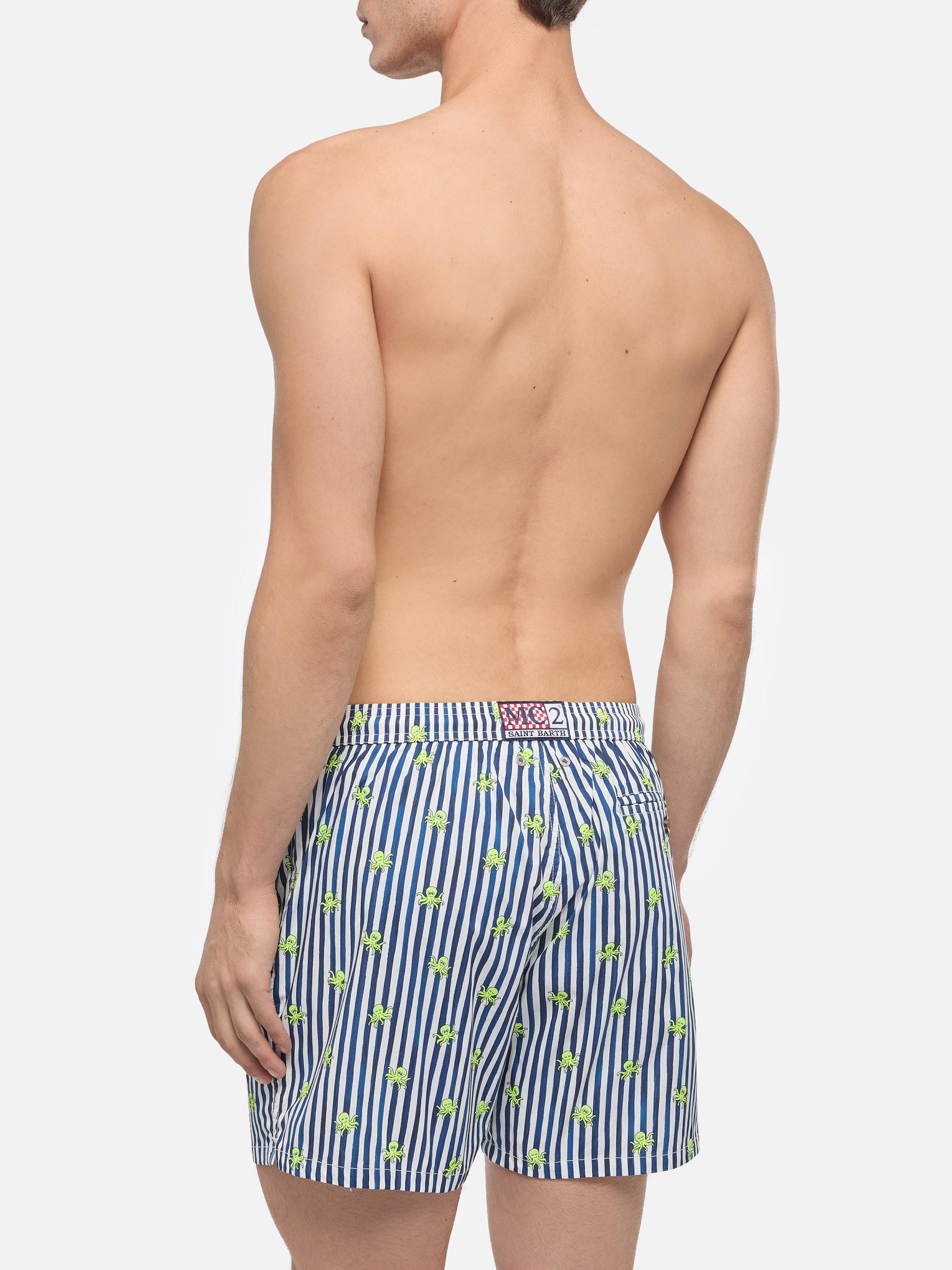 Comfort Light swim shorts with octopus print - MC2 Saint Barth
