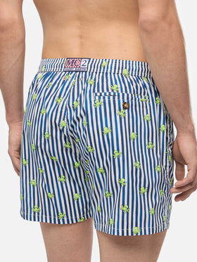 Comfort Light swim shorts with octopus print - MC2 Saint Barth