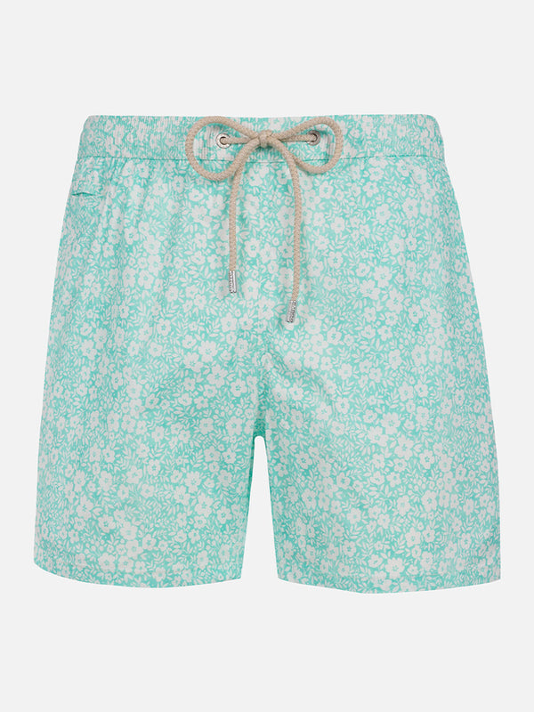 Man Comfort Light Badeshorts mit Blumendruck