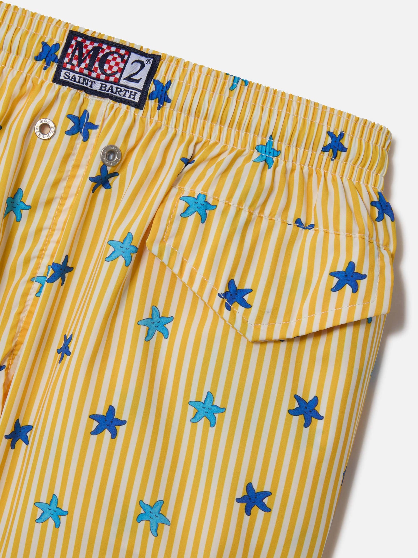 Short de bain Boy Comfort Light Jr avec imprimé étoiles de mer 