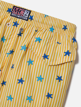 Short de bain Boy Comfort Light Jr avec imprimé étoiles de mer 