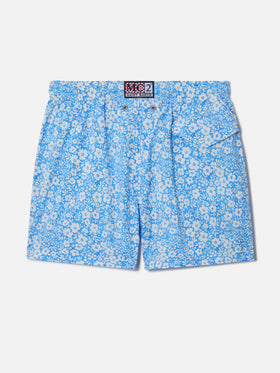Costume classico elasticizzato Comfort Light Jr con stampa floreale
