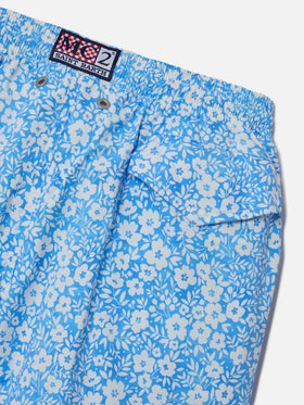 Costume classico elasticizzato Comfort Light Jr con stampa floreale