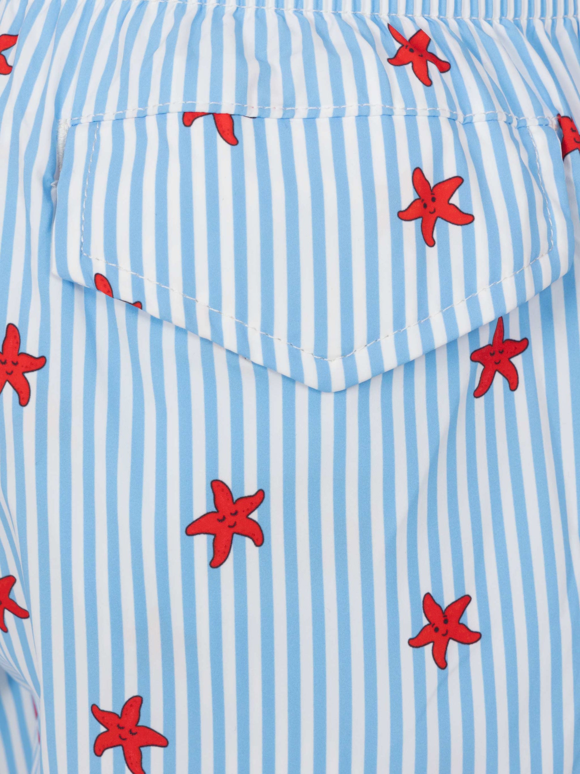 Comfort Light swim shorts with starfish print - MC2 Saint Barth