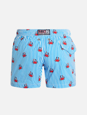 Boy Comfort Light swim shorts with crabs print - MC2 Saint Barth