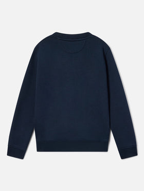Navy blue Cooper Jr sweatshirt with St. Barth Golf Club print