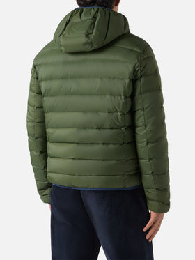 Piumino double face Courchevel in verde militare
