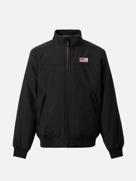 Bomber nero Country Jr con interno in pelliccia