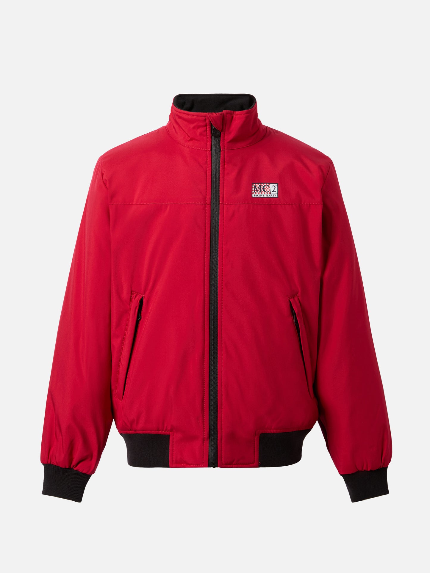 Red bomber jacket Country Jr with furry lining