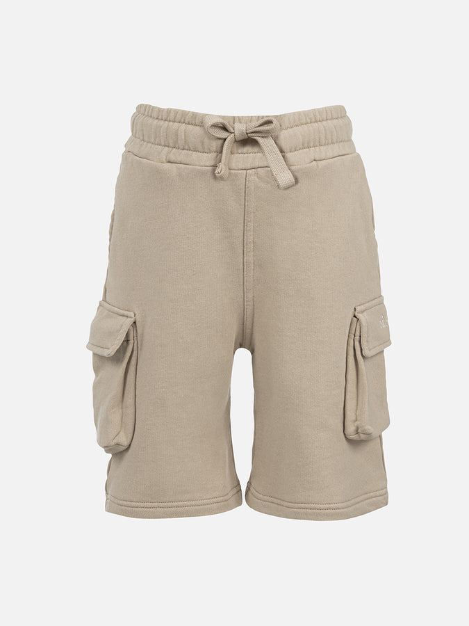 Mc2 Saint Barth Pantaloncini cargo beige da bambino Cargy