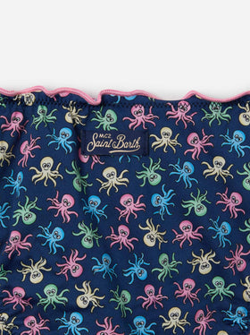 Bikini a triangolo classico Cris con stampa polipetti