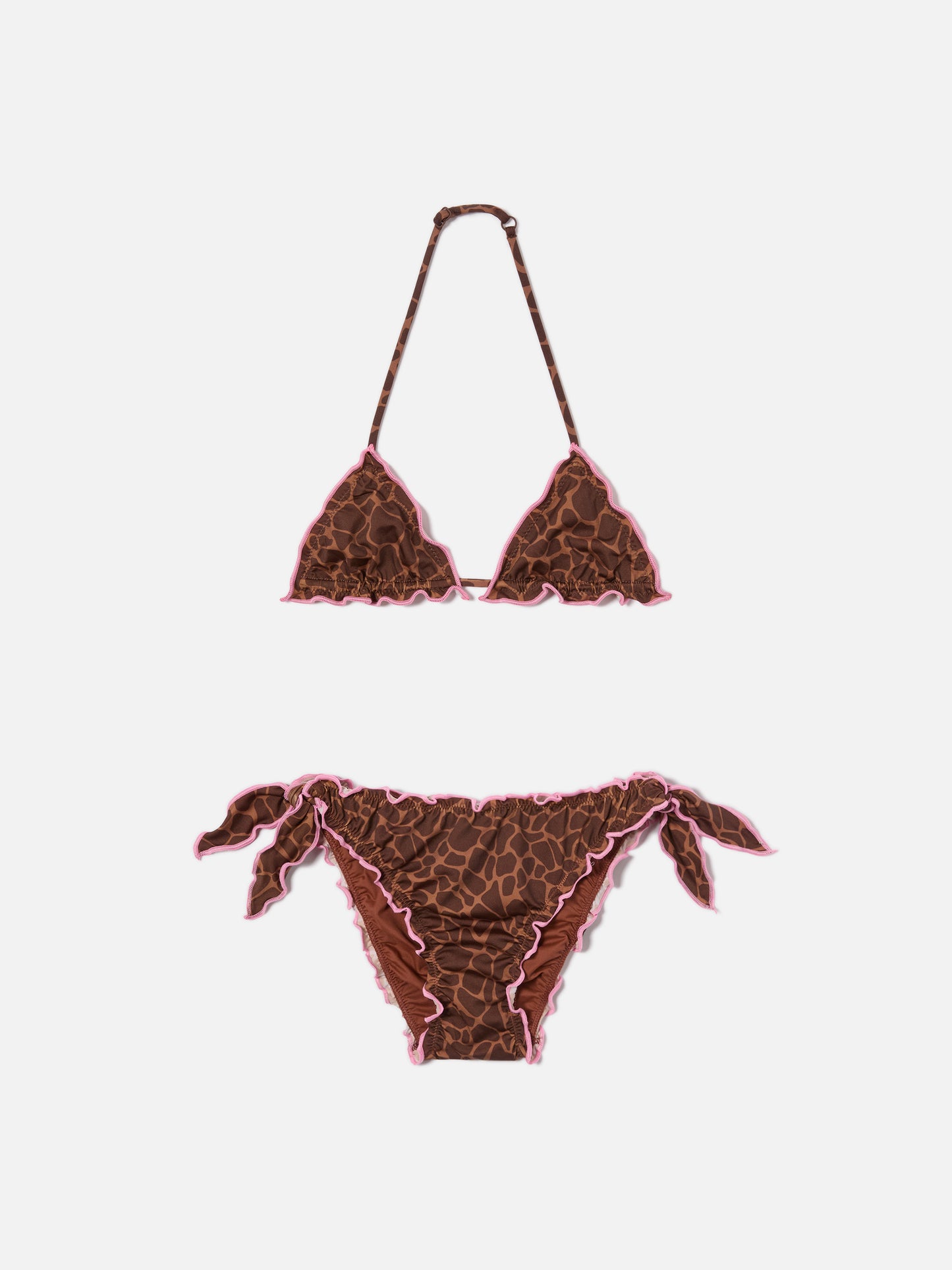 Bikini Cris in tessuto elasticizzato con stampa animalier