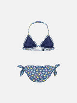 Cris classic triangle bikini with crab print