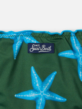 Cris klassischer Triangel-Bikini mit Seestern-Print