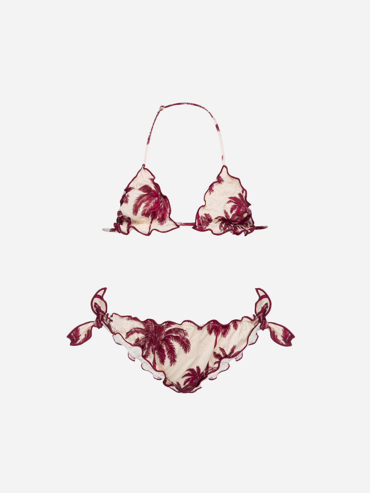 Cris classic triangle bikini with toile de jouy print | AI CO-CREATED DESIGN BY RICKDICK - POWERED BY RED-EYE - MC2 Saint Barth