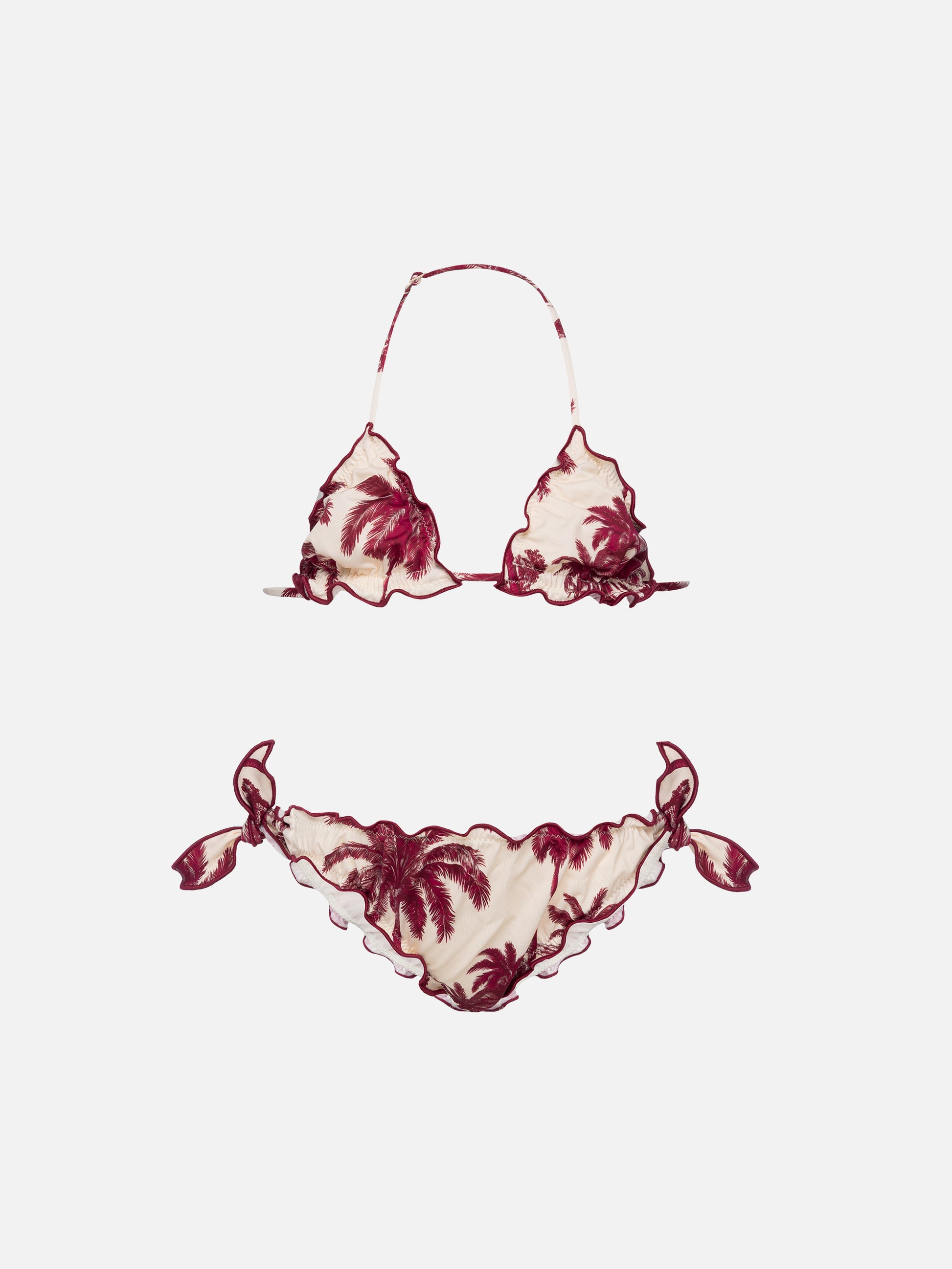 Cris classic triangle bikini with toile de jouy print | AI CO-CREATED DESIGN BY RICKDICK - POWERED BY RED-EYE - MC2 Saint Barth