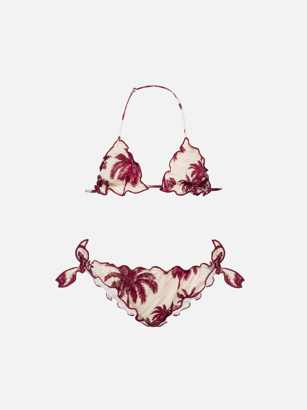 Cris classic triangle bikini with toile de jouy print | AI BY RICKDICK SPECIAL EDITION