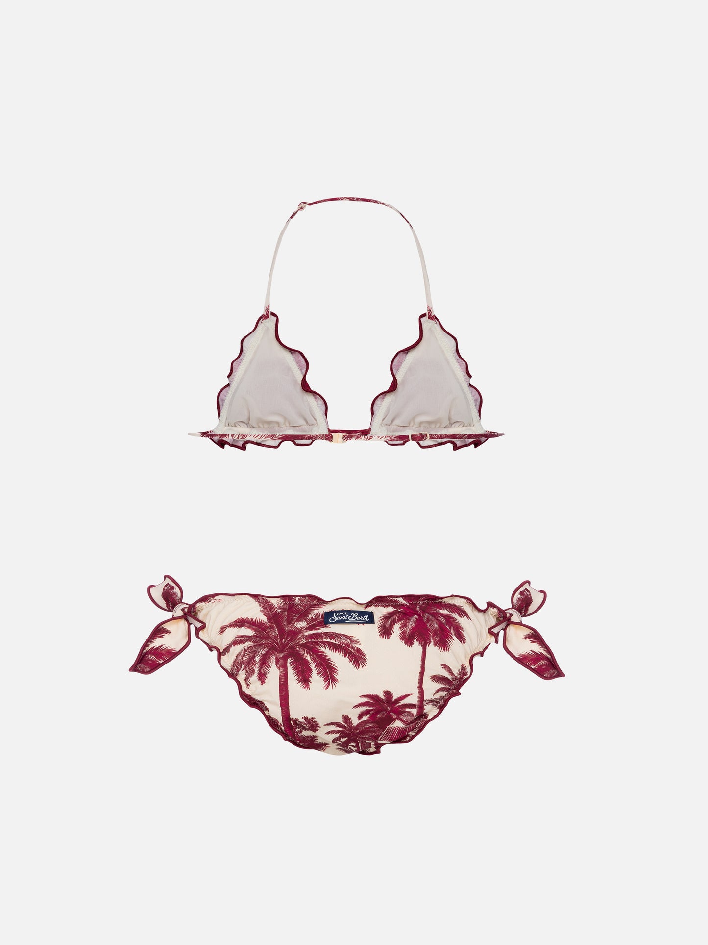 Cris classic triangle bikini with toile de jouy print | AI CO-CREATED DESIGN BY RICKDICK - POWERED BY RED-EYE - MC2 Saint Barth