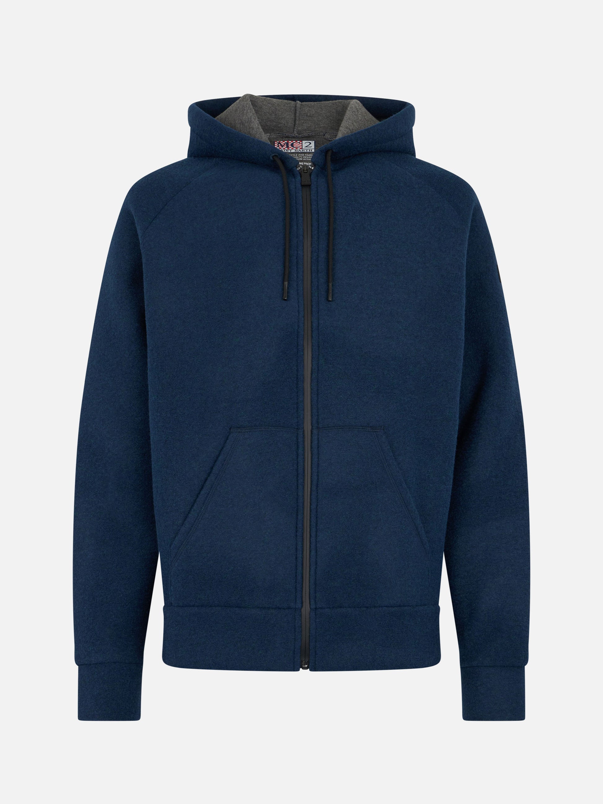 Man navy blue technic fabric sweatshirt Carrel - MC2 Saint Barth