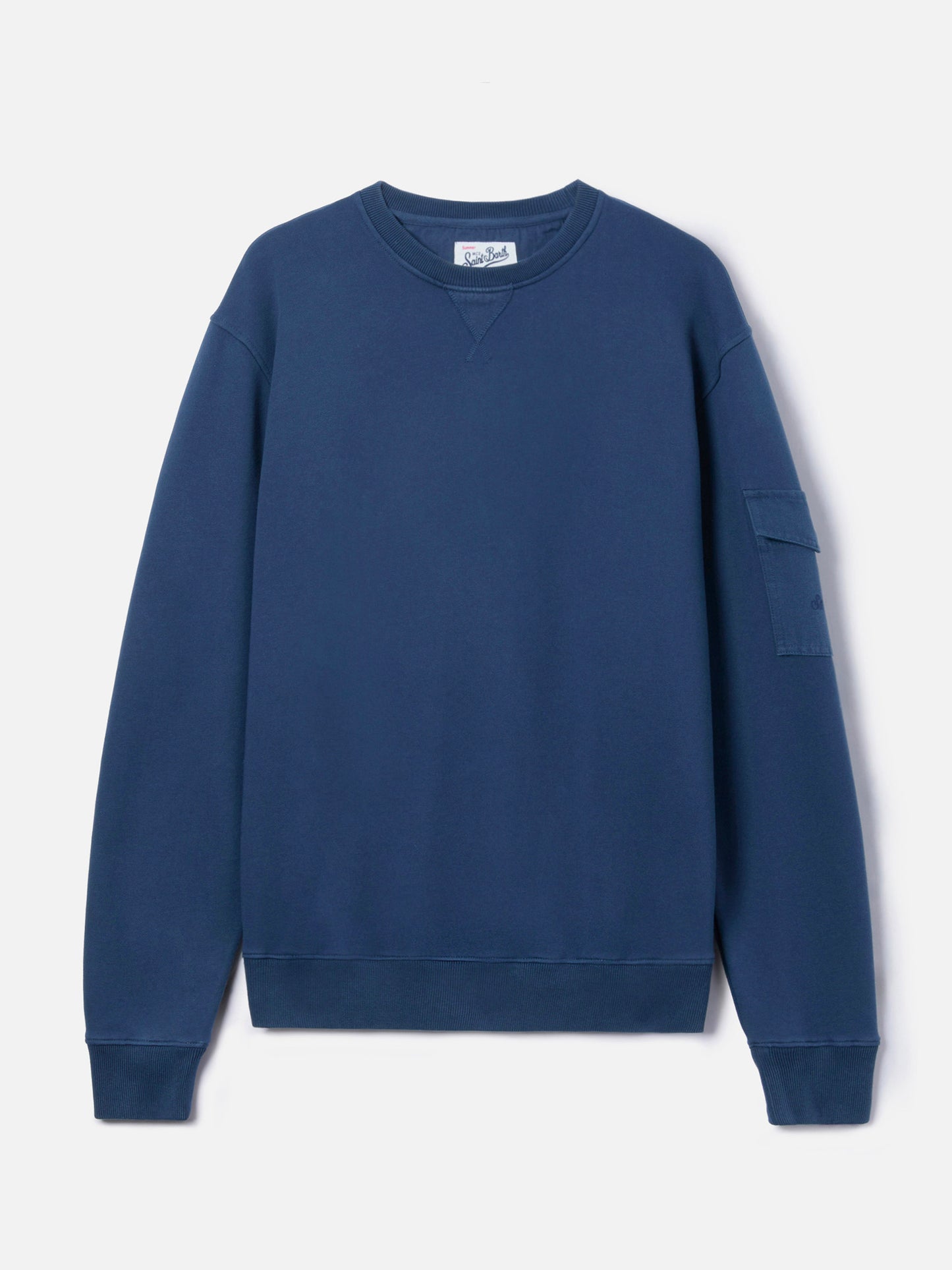 Navy blue Chester Fleece-Sweatshirt mit Ärmeltasche 