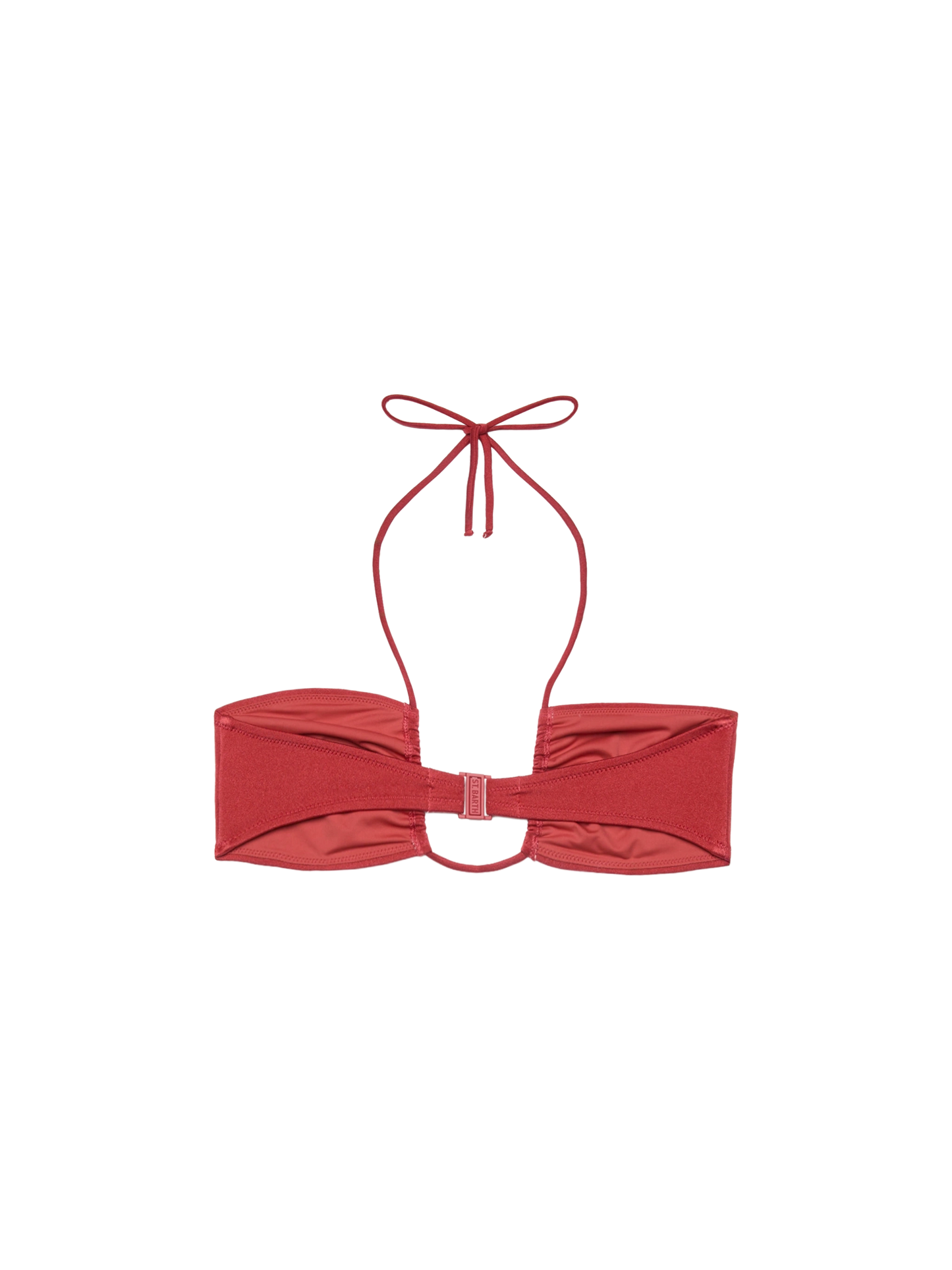 Dahlia shimmer brick red bandeau top - MC2 Saint Barth