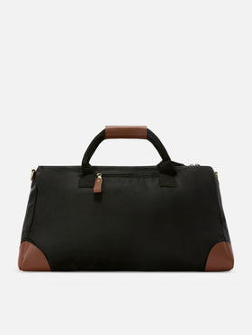 Borsone Daily in nylon nero con logo ricamato