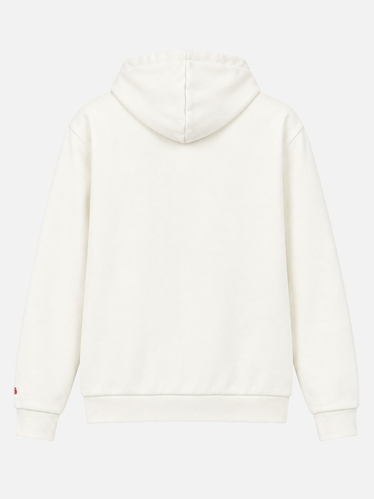 Sudadera blanca Danny con parche y bordado 