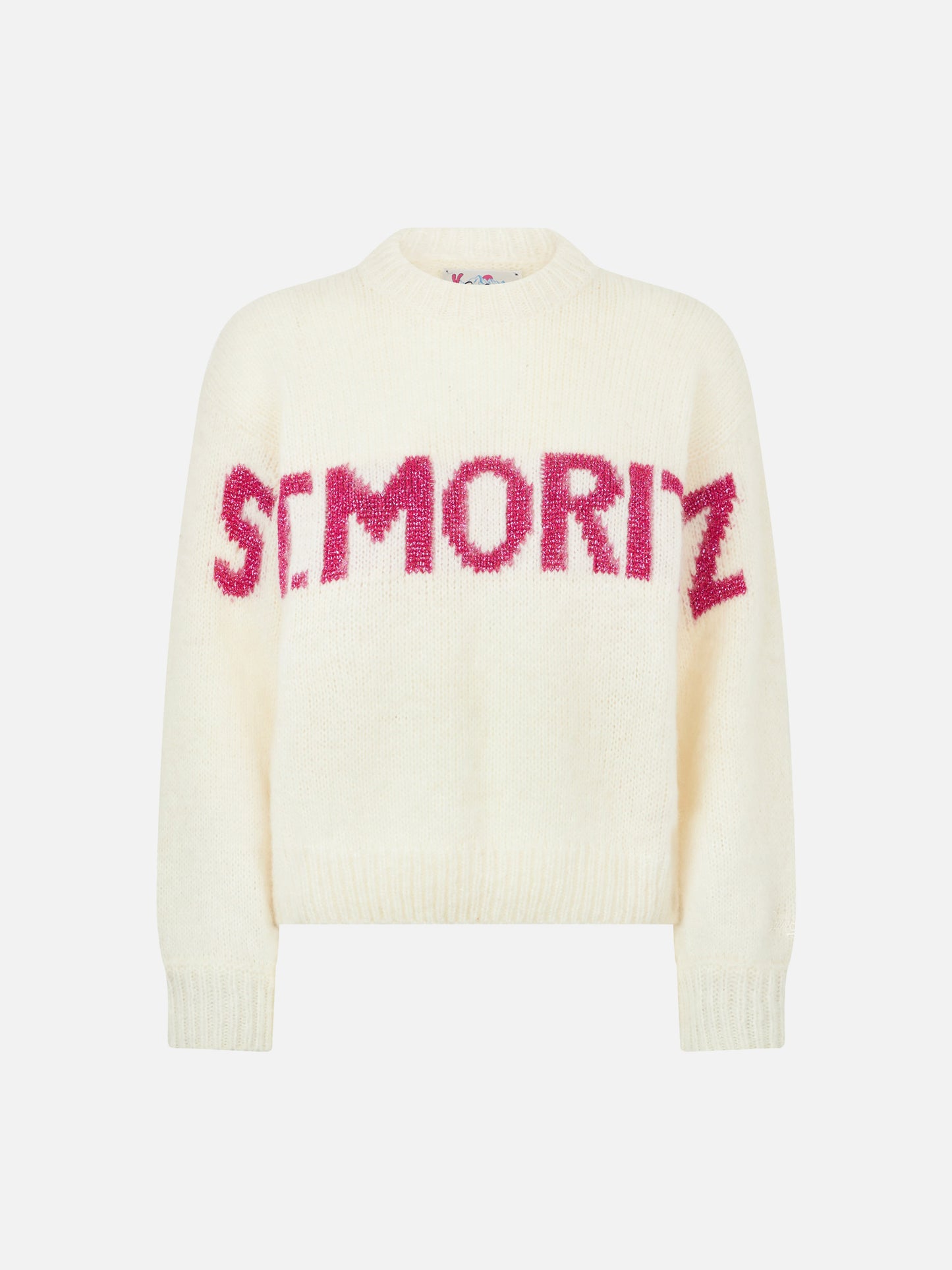 Maglia boxy Danya Jr con jacquard St. Moritz in lurex