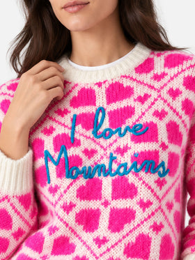 Suéter cepillado Danya con lettering 