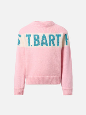 Danya Jr Alpaka-Mischpullover mit St. Barth Lurex-Jacquard