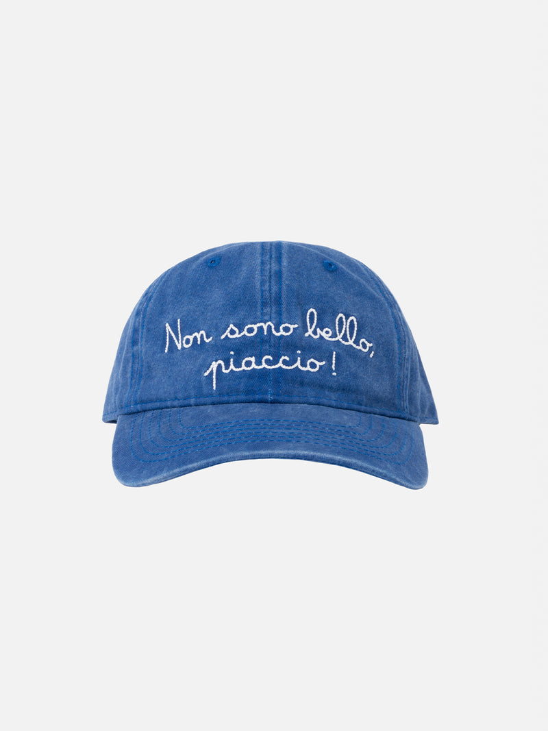 Denim ball cap Davis with Non sono bello...embroidery | VACANZE DI NATALE SPECIAL EDITION