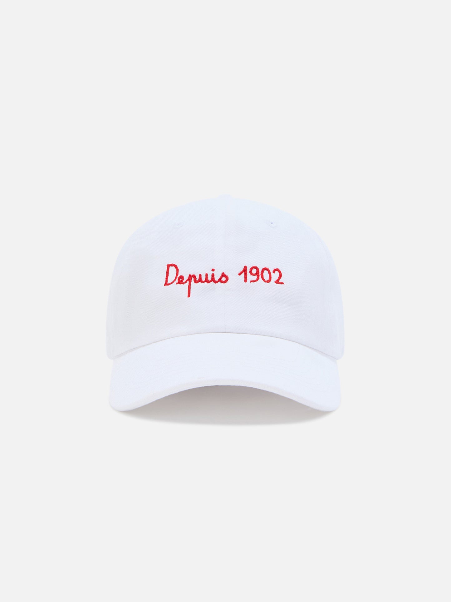 White Davis cotton baseball cap with AS Cannes embroidery | AS CANNES SPECIAL EDITION