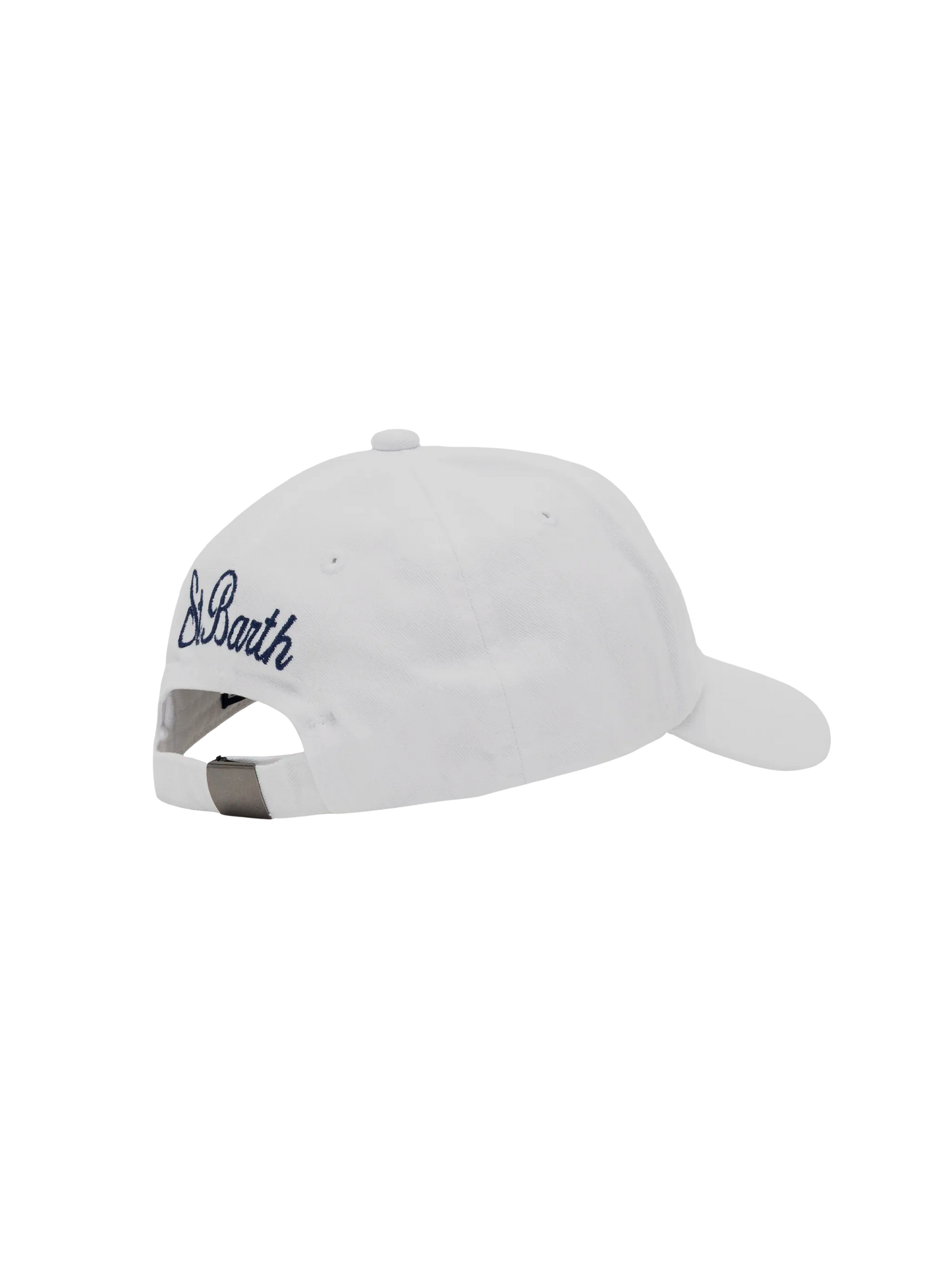White denim ball cap Baseball Jr with daisy embroidery - MC2 Saint Barth