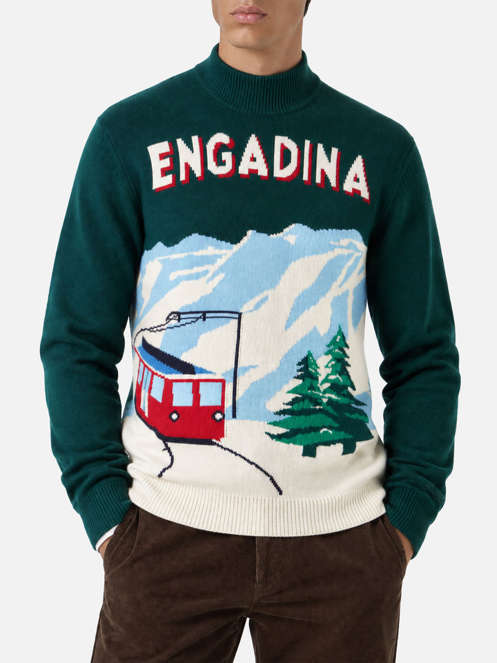 Maglia Davos con postcard Engadina